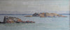 Vintage Art Coastal Oil Painting from Sweden