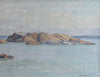 Vintage Art Coastal Oil Painting from Sweden