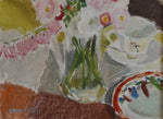 Original Mid Century Still Life Oil Painting from Sweden