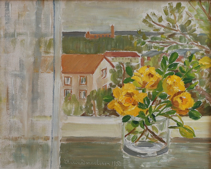 Vintage Art Room Original Mid Century Interior from Sweden
