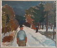 Load image into Gallery viewer, Mid Century Vintage Original Oil Painting From Sweden
