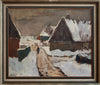 Vintage Art Mid Century Oil Painting By G Ekdahl Sweden