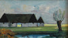 Original Vintage Farmhouse Oil Painting from Sweden