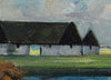 Original Vintage Farmhouse Oil Painting from Sweden