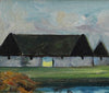 Original Vintage Farmhouse Oil Painting from Sweden