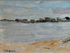 Vintage Art Coastal Oil Painting from Sweden