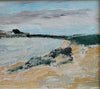 Vintage Art Coastal Oil Painting from Sweden