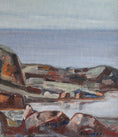 Load image into Gallery viewer, Mid Century Original Coastal Oil Painting From Sweden
