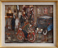 Load image into Gallery viewer, Vintage Mid Century Cityscape Oil Painting From Sweden

