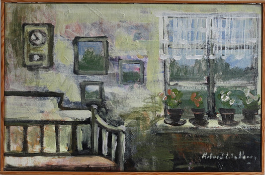 Vintage Art Room Original Mid Century Interior from Sweden