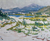 Mid Century Vintage Original Landscape Oil Painting From Sweden