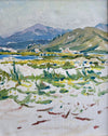 Mid Century Vintage Original Landscape Oil Painting From Sweden