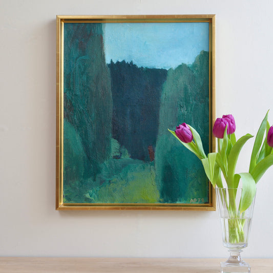 Mid Century Original Landscape Oil Painting from Sweden