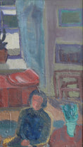Load image into Gallery viewer, Original Vintage Interior Oil Painting from Sweden
