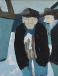 Load image into Gallery viewer, Oil Painting Vintage Mid Century Oil Painting of Fishermen From Sweden
