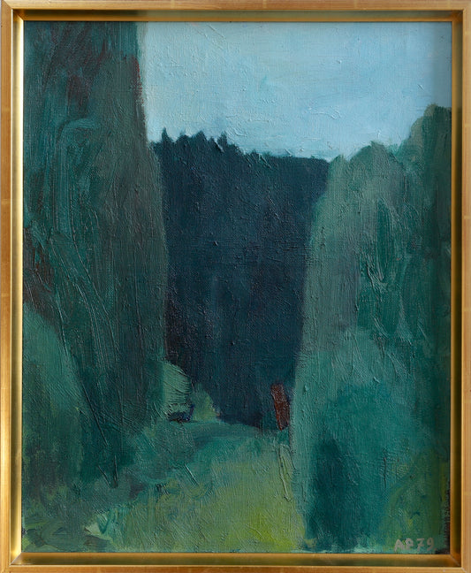 Mid Century Original Landscape Oil Painting from Sweden