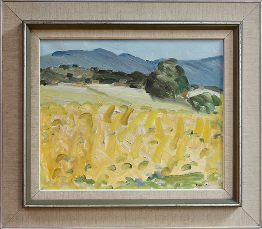Vintage Original Landscape Oil Painting By S Markhed Sweden