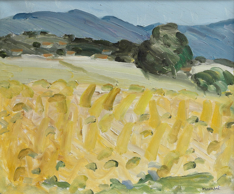 Vintage Original Landscape Oil Painting By S Markhed Sweden