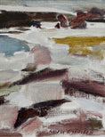 Load image into Gallery viewer, Vintage Art Room Mid Century Coastal Oil Painting From Sweden
