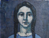 Vintage Art Room Mid Century Portrait from Sweden