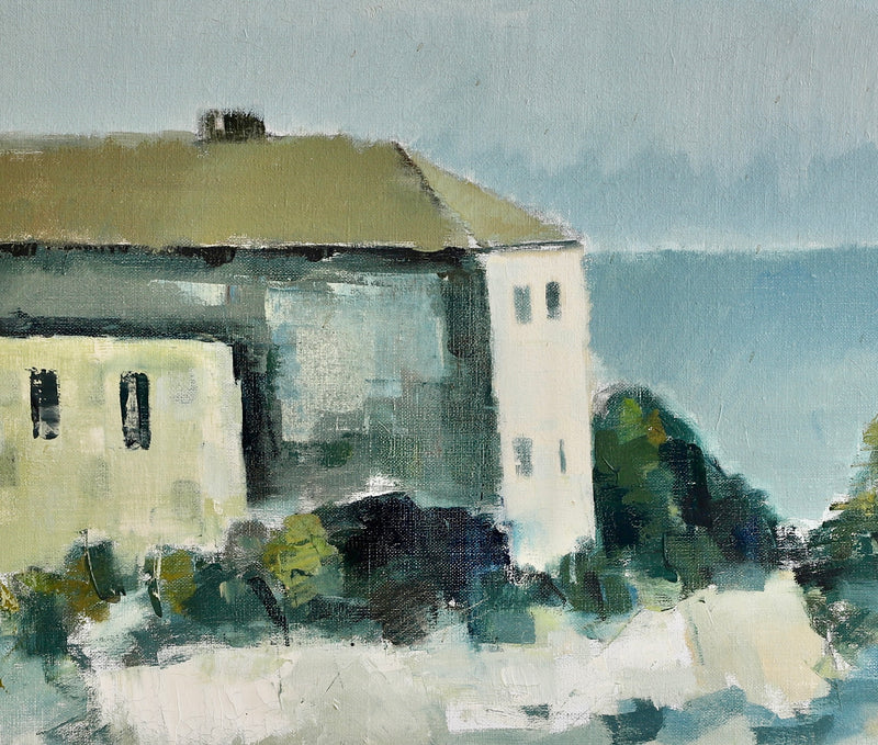 Vintage Mid Century Oil Painting By Willford Sweden