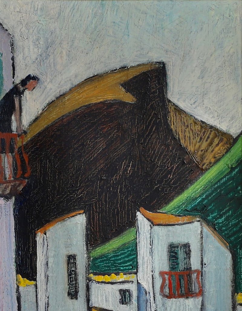 Vintage Art Original Oil Painting From Sweden by S Kjellin