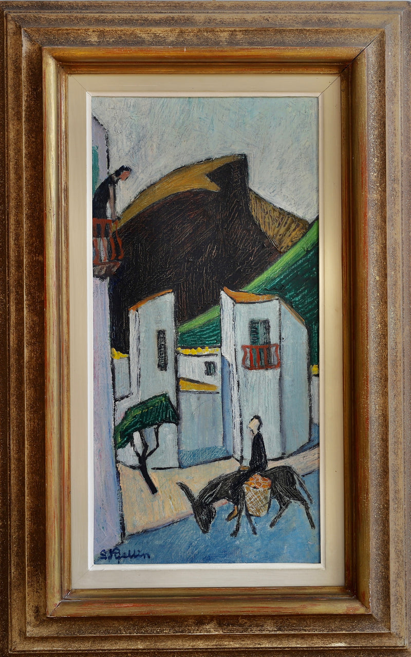 Vintage Art Original Oil Painting From Sweden by S Kjellin