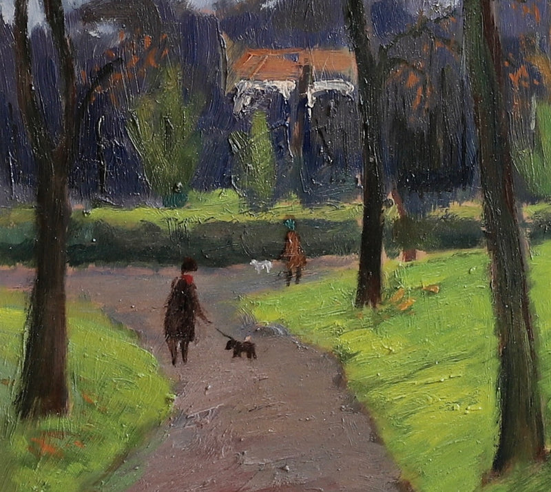 Mid Century Vintage Original Landscape Oil Painting from Sweden