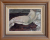 Original Vintage Mid Century Figurative Painting From Sweden