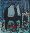 Vintage Art Room Original Oil Painting From Sweden