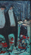 Vintage Art Room Original Oil Painting From Sweden