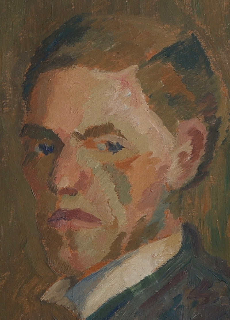 Vintage Art Room Artist Self Portrait from Sweden