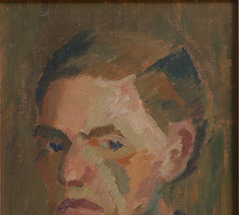 Vintage Art Room Artist Self Portrait from Sweden