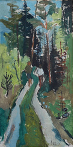 Vintage Landscape Oil Painting From Sweden by J Bören