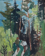 Vintage Landscape Oil Painting From Sweden by J Bören