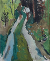 Vintage Landscape Oil Painting From Sweden by J Bören