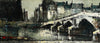 Mid Century Vintage Original Parisian Cityscape Oil Painting
