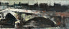Mid Century Vintage Original Parisian Cityscape Oil Painting
