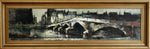 Mid Century Vintage Original Parisian Cityscape Oil Painting