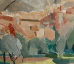 Mid Century Vintage Original Landscape Oil Painting From Sweden 1956