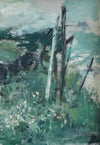 Vintage Coastal Oil Painting From Sweden by J Bören