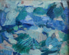 Mid Century Original Vintage Abstract Oil Painting from Sweden