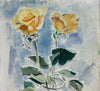 Original Still Life Floral Oil Painting Vintage Mid Century Sweden