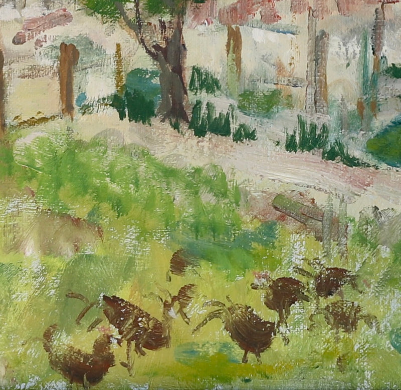 Vintage Original Oil Painting By O Hallén Sweden
