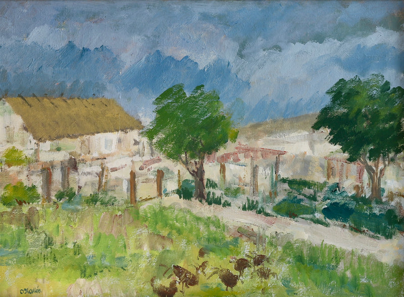 Vintage Original Oil Painting By O Hallén Sweden