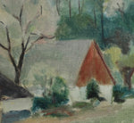 Mid Century Original Vintage Landscape Oil Painting from Sweden