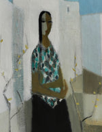 Original Vintage Figurative Oil Painting From Sweden by F Lundqvist