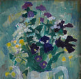 Load image into Gallery viewer, Mid Century Original Floral Still Life Oil Painting from Sweden
