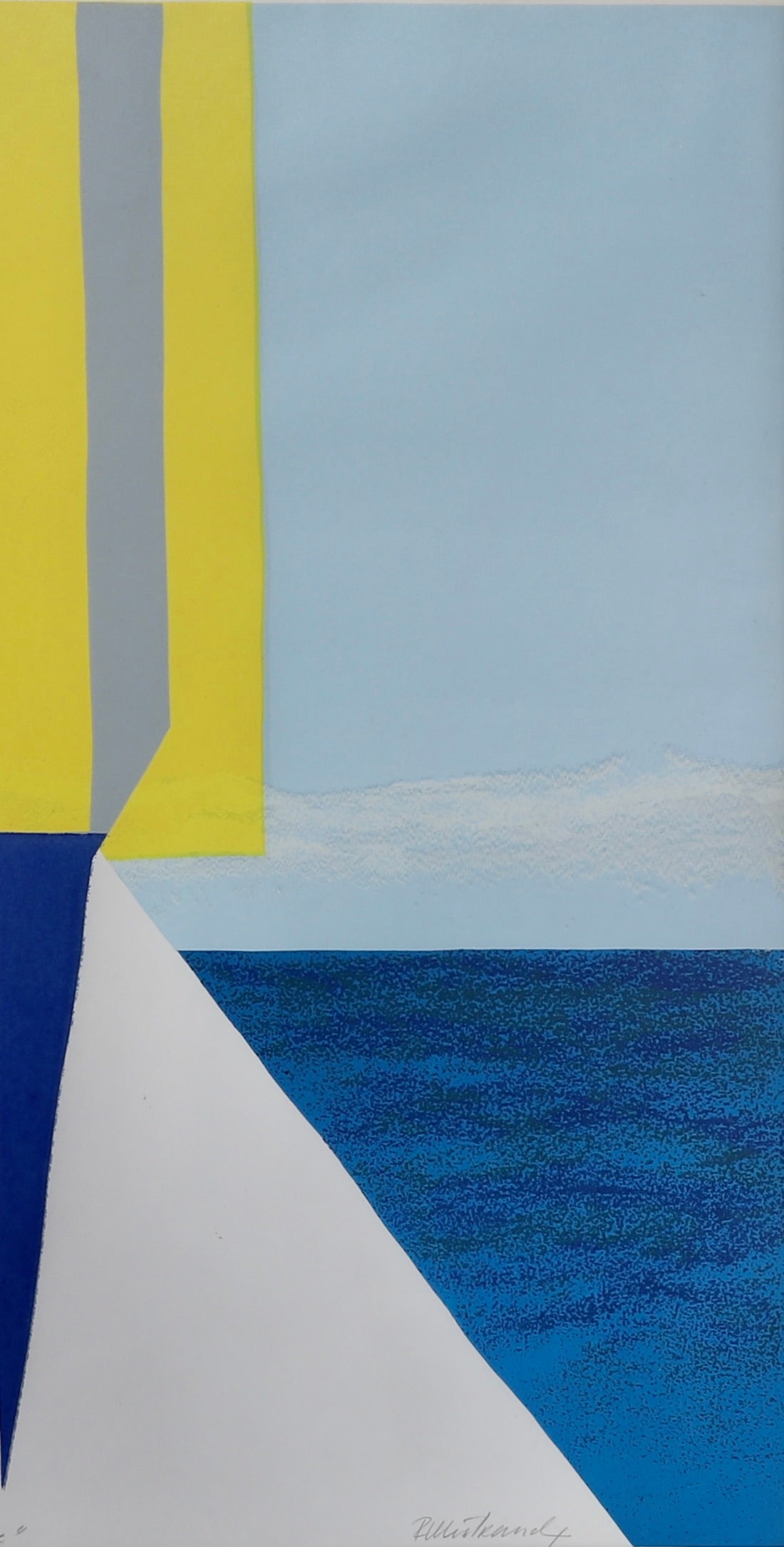 Vintage Mid Century Lithograph from Sweden