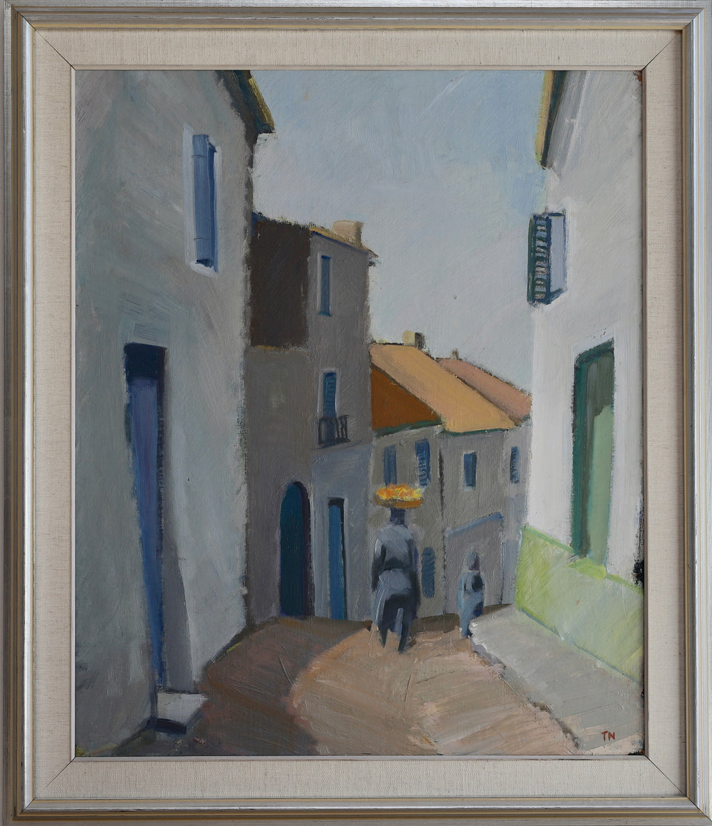 Vintage Oil Painting by T Nilsson from Sweden